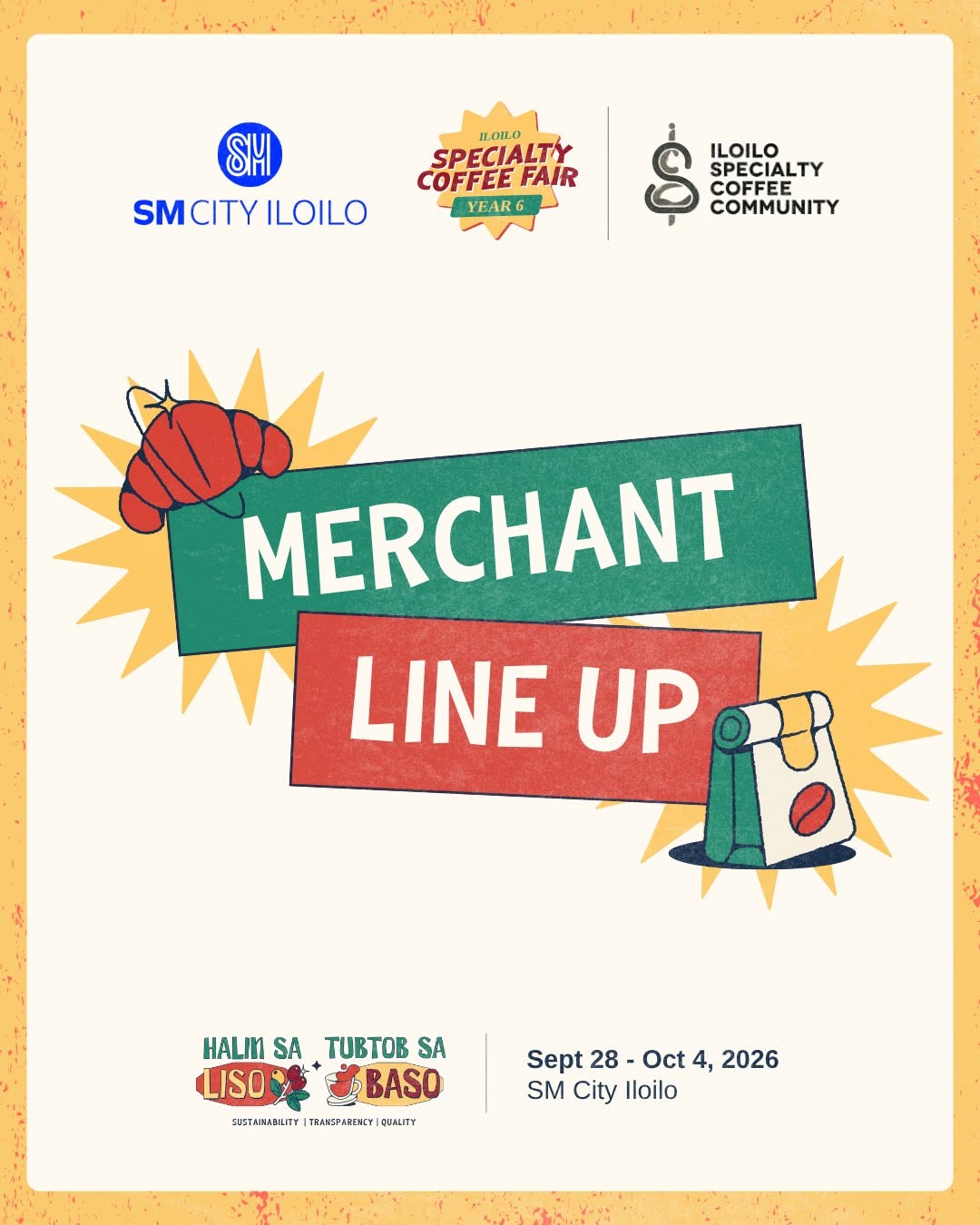Iloilo Specialty Coffee Fair Year 6 merchant lineup announcement
